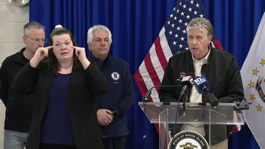 Gov. Dan McKee leads a briefing on Rhode Island's preparations for a winter storm expected Sunday. https://turnto10.com/ | NBC 10 WJAR