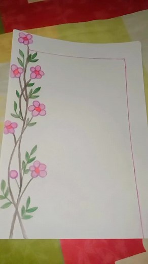 A4 Paper Border Designs for School Projects