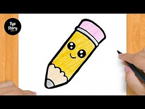 #61 How to Draw a Cute Pencil - Easy Drawing Tutorial