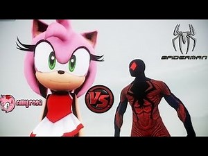 Amy Rose VS Spider man EPIC BATTLE