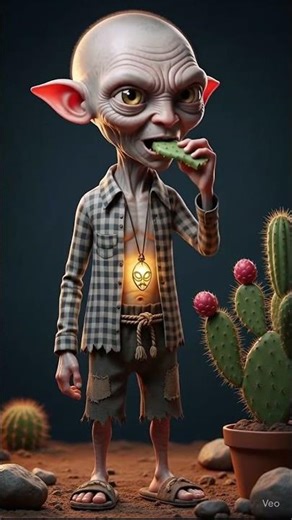 Alien Eating Cactus | Relaxing ASMR Video #asmr #asmrsounds