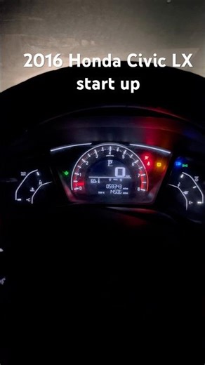 2016 Honda Civic LX start up