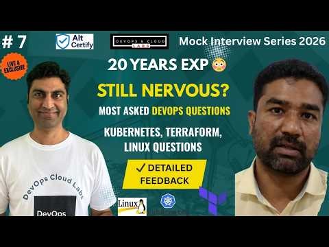 DevOps Mock Interview| 20 Years Experience| Kubernetes, Terraform, Linux| Feedback Included #devops