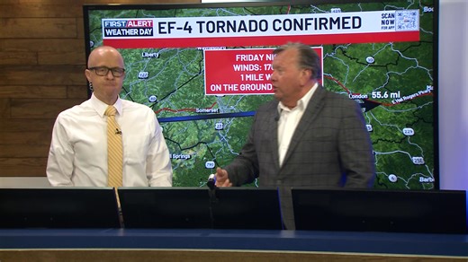 See our BEHIND THE SCENES interview with First Alert Chief Meteorologist Chris Bailey about when tornadoes swept through Ky. https://www.wkyt.com/video/2025/05/24/first-alert-chief-meteorologist-chris-bailey-takes-you-behind-the-scenes-historic-tornadoes/ | WKYT