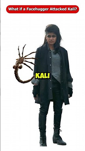 What If the Facehugger Attacks Kali from Stranger Things? #Shorts #Viral