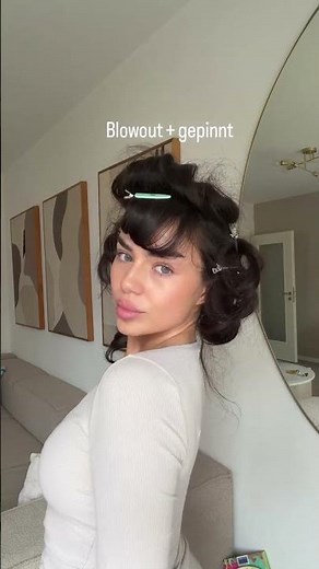 My Step-by-Step Hair Blowout Routine | Wet to Perfect Voluminous Curls! ✨🎀