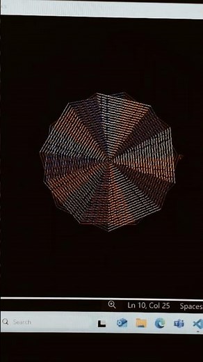 Draw colorful star pattern in turtle ! python#shorts