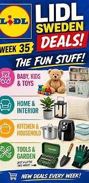 Lidl Sweden Deals | Week 35 | The Fun Stuff! 🇸🇪 #lidl #lidlfinds #lidlflyer #parkside