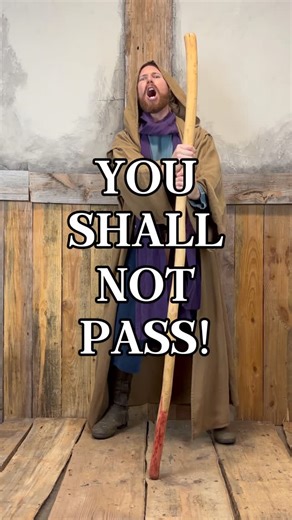 Fell & Fair - The Medieval + Fantasy Experience on Instagram: "YOU SHALL NOT PASS 🧙🏻‍♂️ Wizard Kit Breakdown ⚔️ • Viking Tunic • Adventurer’s Pants • Open Front Surcoat • Ranger Boots • x2 Sashes • Large Rus Belt • Leaf Leather Belt • Wizard’s Robe • Noble’s Coin Purse • Dagger • Pipe or Staff — #medievalcostume #harrypotter #dnd #wizard #gandalf #tolkien #lotr"