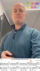 Hello everybody, hello everyone 🎶 You can never have enough Hello songs!! Make up your own actions for this one 👏🏻 #songs #for #kids #songsforkids #eyfs #music #Ed #musiceducation | Music with Mr Gray