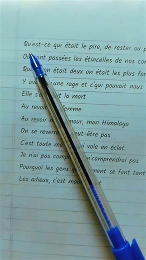 Melitod - Adieu Lyrics and Handwriting