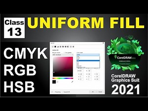Uniform Fill Tool in Coreldraw 2021 | how to use uniform fill tool | Class-13 | Al Rafay Computers