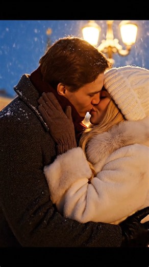 A beautiful love story adult Russian couple, romantic winter evening together. 🥵❄️ #russianreel 🥵