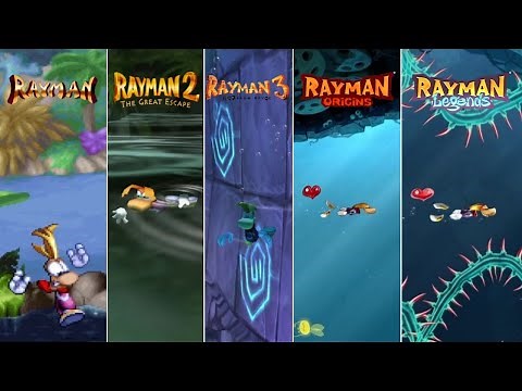 Evolution of Rayman Swimming Animations (1995 - 2013)