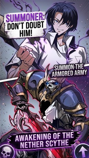 The moment his necromancer power awakened 💀🔥 Badass Moment #mvv #manhua #manhua #manhwaedit #manga