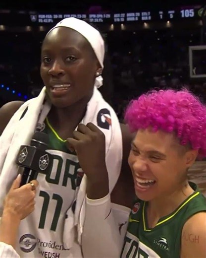 Awa Fam postgame sideline interview (part 2)