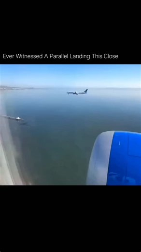 explain on Instagram: "You're referring to the rare and thrilling sight of parallel landings, where two aircraft land simultaneously on parallel runways. A notable example is the incident at Los Angeles International Airport (LAX) on March 21st, where two planes, United Airlines flight 1221 from Honolulu and JetBlue Airways flight 2021 from Fort Lauderdale, performed a same-side parallel landing. The planes touched down just a few seconds apart, at 15:20 and 15:22 local time. This rare occurrenc
