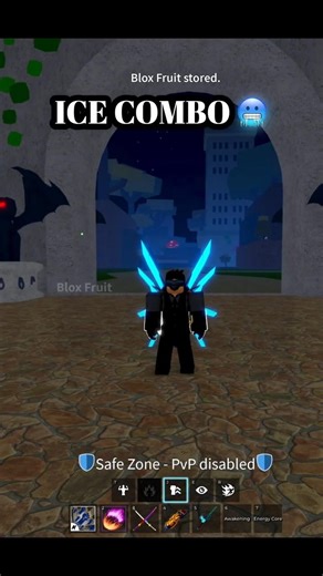 UNBEATABLE Ice Combo in Blox Fruits🔥| #roblox #bloxfruits #shorts #combo