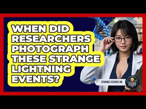 When did researchers photograph these strange lightning events?