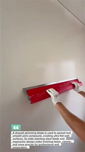 Ultra Smooth Drywall Finishing Using a Skimming Blade | Satisfying Wall Plaster Tool