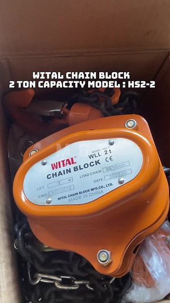 ( MGT ) WITAL CHAIN BLOCK 2 TON CAPACITY MODEL : HSZ-2 * The Chain Block is a mechanism used to raise or lower heavy loads with relative ease. - Phone Us MGT : 255679793886 📞 WhatsApp Us MGT : 255745473544 📲 . . -Tag a friend who loves a well-equipped toolkit! and the joy of getting things done with the right tools and machine. . #chainblock #garage #tools #handtools #mechaniclife #garage #yato #tools #tanzania #instgram #massgenuinetools #kenya #machine #goat #inspiration #viral #trend #insta