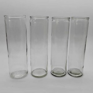 [Hot Item] Cylinder Glass Jars Glass Containers for Candles