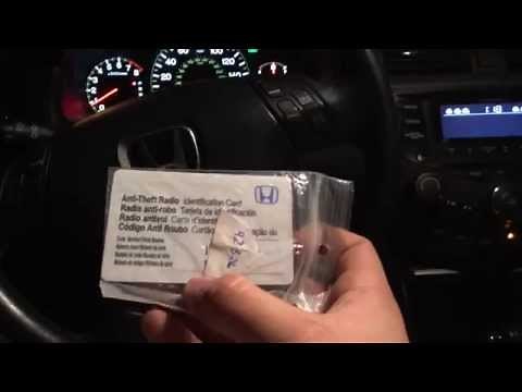Honda Radio/Navigation Simple Unlock Instructions and Codes Works OdysseyAccordCivicPilot