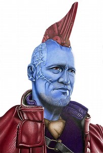 Hyperrealistic Drawing of Yondu Udonta – Marvel Fan Art - Guardians of the Galaxy Collectible - Etsy