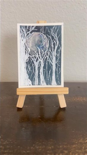 Watercolor Moon Tutorial for Beginners 🌕 | Easy Night Sky Painting