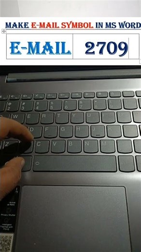How to add email Symbol in MS word using a shortcut key easily| #msword #mswordtips
