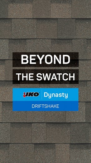 IKO Dynasty shingles in the color Driftshake pair perfectly with almost any home. Whether it’s stone, logs, brick, wood, or siding, these classic shingles provide a casual elegance that is sure to enhance curb appeal. #BeyondTheSwatch | IKO Roofing