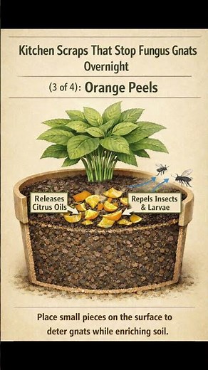 Stop Fungus Gnats Overnight (With Kitchen Scraps!)