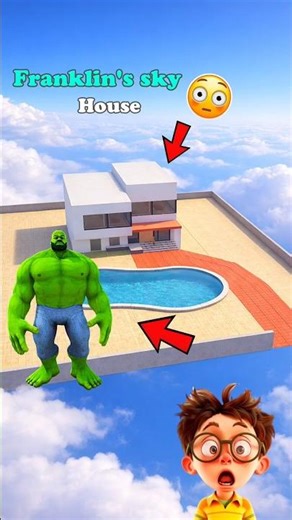 Franklin's sky house 😳 #indianbikedriving3d #gta #shorts