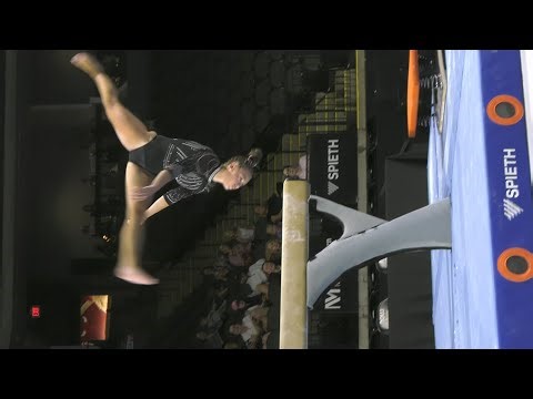 Jordis Eichman Slow Motion Balance Beam BB 2025 US Classic Gymnastics Full Screen