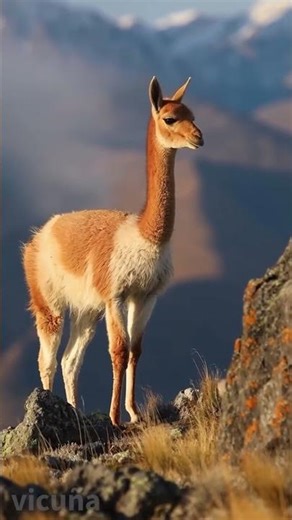 Vicuña adorable creada con IA 🦙 | Ternura de los Andes | AI-Generated Vicuña #Andes #AnimalIA