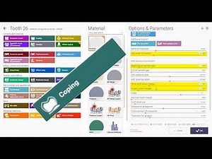 الدرس الثالث من سلسلة تعلم العمل على برنامج Exocad (الدرس بعنوان coping design)