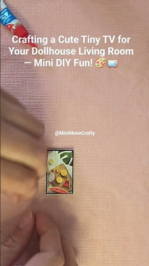 Tiny TV for Tiny Rooms! 📺🏠 DIY Miniature Television