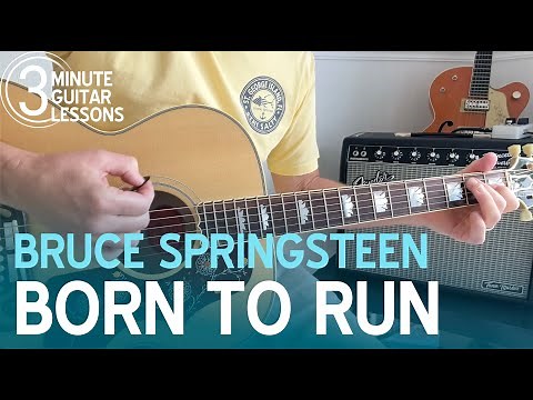 Learn Born to Run in 3 Minutes! Beginner Guitar Lesson (Bruce Springsteen)