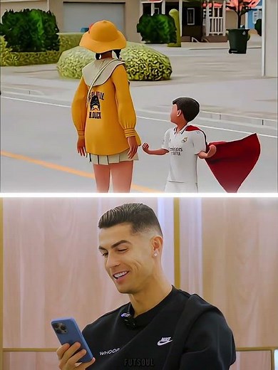 Ronaldo Reacts To Meteor Vs Footballers 🗿🥶#football #ronaldo #messi #animation #funny #edit #neymar