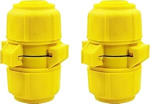 Garden Hose Repair Kit Hose Connector Hose Fitting Water Hose Repair End Hose Mender Barbed Hose Extender Pipe Adapter 2 Sets Fit for 1 Inch Hose