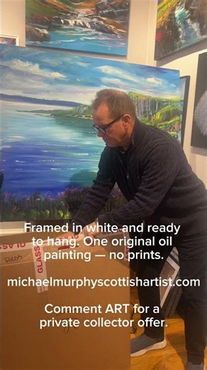Unboxing an Original Edinburgh Oil Painting | Scottish Art by Michael Murphy