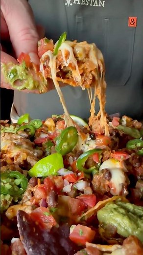 Chili Cheese Nachos with Spicy Sausage