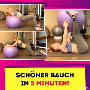 9 Übungen mit einem Gymnastikball, die das Gehen ins Fitnessstudio ersetzen. | Fabiosa Fitness Deutschland