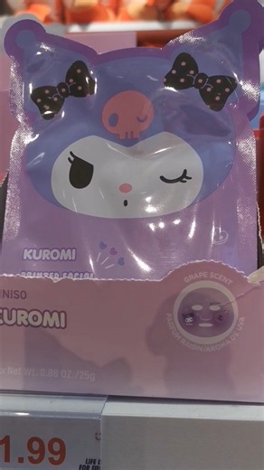 Sanrio Sheet Masks #sanrio #sanriogirl #kuromi #mymelody #cinnamoroll #hellokitty #kawaii #miniso