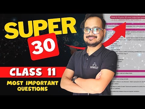 30 Most Important Question for Class 11 Physics Final Exam 2024