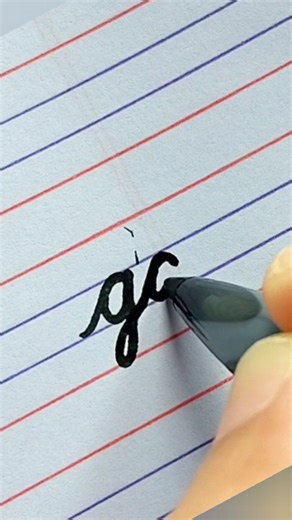 Do you know how to join g and q in cursive