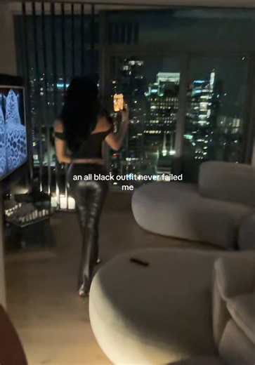 Stylish All Black Outfit Inspiration with Slinky Heels