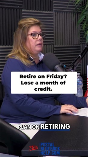 Postal Blue Book Help on Instagram: "If you want credit for the entire month, your retirement date needs to be the last day of the month, period"