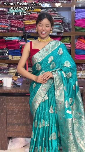 Premium Quality Rs.4200/-Pure Dola Slik Sari With Blouse Home washable Cod Available worldwide delivery available🌍✈️ ✈️9818295381 9847612612 Visit our shop at Lotse mall 1st floor shop no XB16Gongabu New Buspark #onlineshopping #hamrofashion #hamrofashionwear #hamrofashionwearrealaccount #worldwideshippingavailable✈️✈️