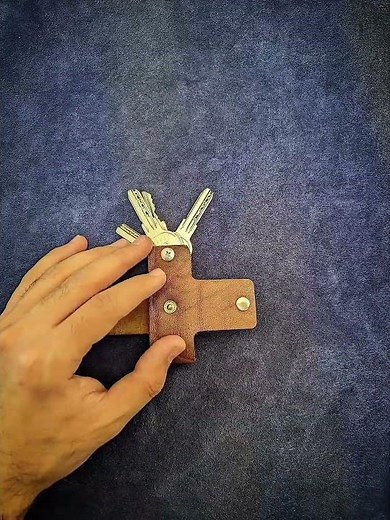 How to Make a Leather Keychain | Beginner-Friendly Leathercraft Tutorial #diy #diycrafts #handmade